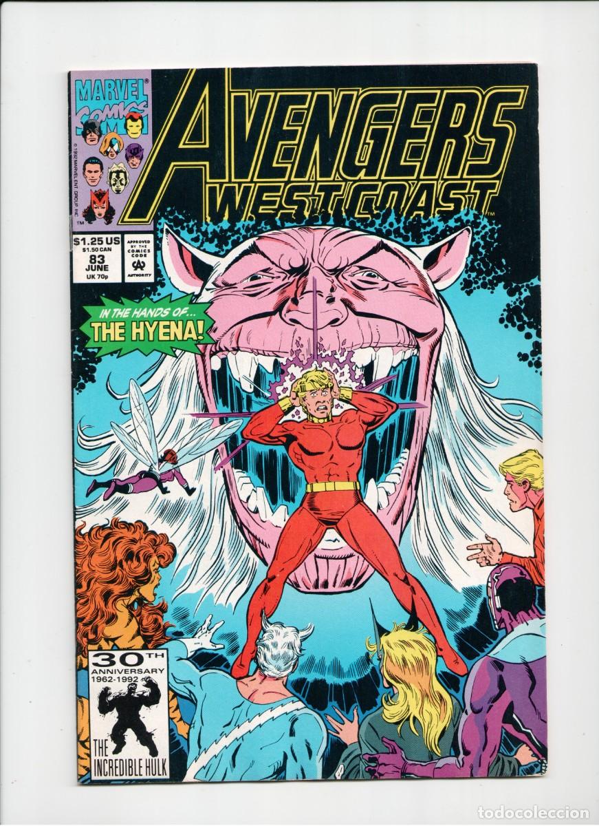 C&oacute;mics: AVENGERS WESTCOAST #83 MARVEL COMICS USA 1992 - Foto 1