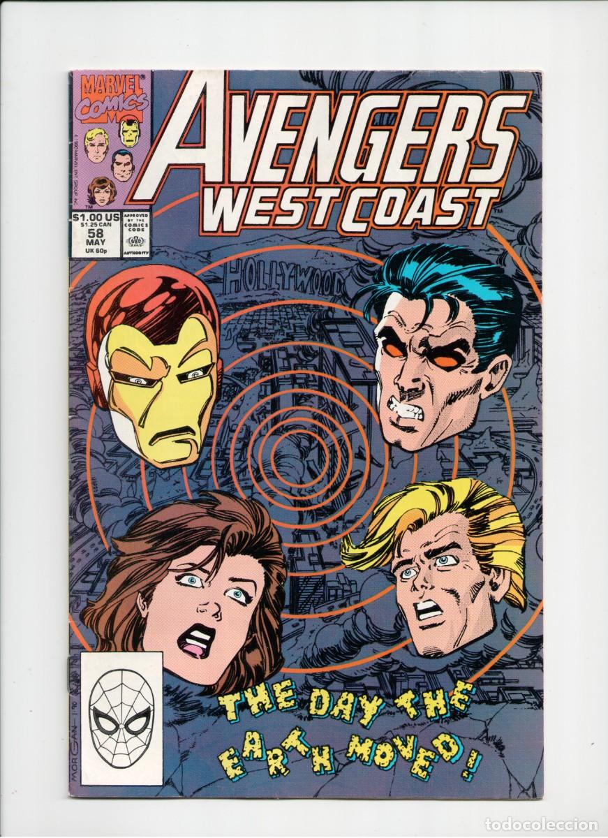 C&oacute;mics: AVENGERS WESTCOAST #58 MARVEL COMICS USA 1990 - Foto 1