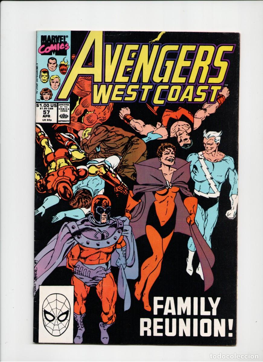 C&oacute;mics: AVENGERS WESTCOAST #57 MARVEL COMICS USA 1990 - Foto 1