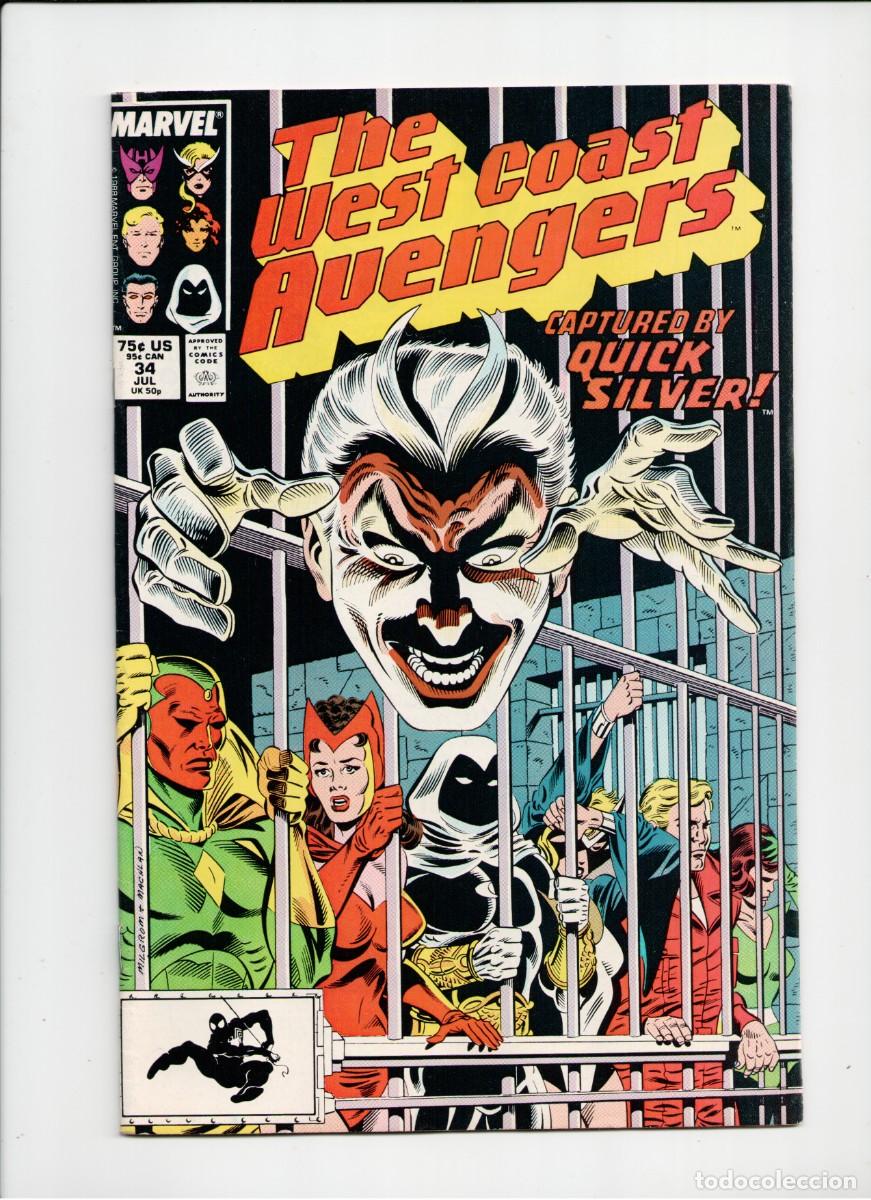 C&oacute;mics: AVENGERS WESTCOAST #34 MARVEL COMICS USA 1988 - Foto 1