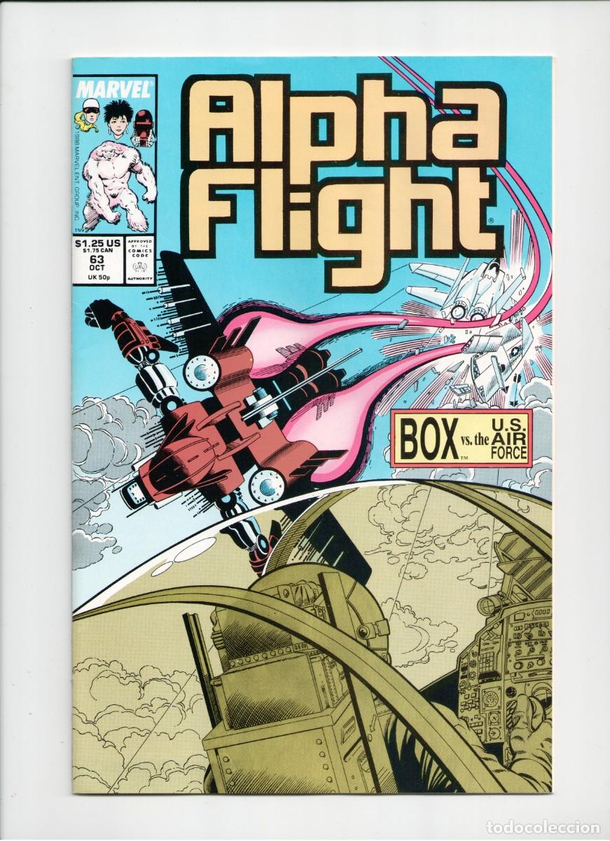 C&oacute;mics: ALPHA FLIGHT #63 MARVEL COMICS USA 1988 + bagget & boarded - Foto 1