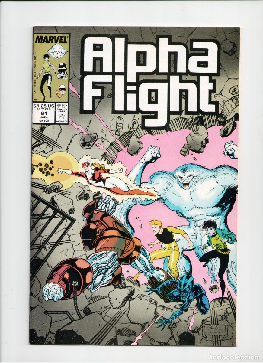 C&oacute;mics: ALPHA FLIGHT #61 MARVEL COMICS USA 1988 + bagget & boarded - Foto 1