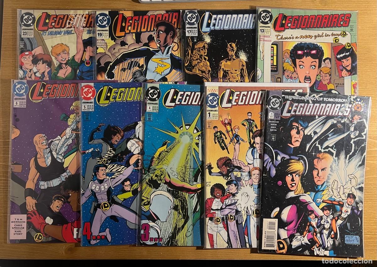 C&oacute;mics: LEGIONNAIRES DC comics lote 9 comics ingles USA 0-23 - Foto 1