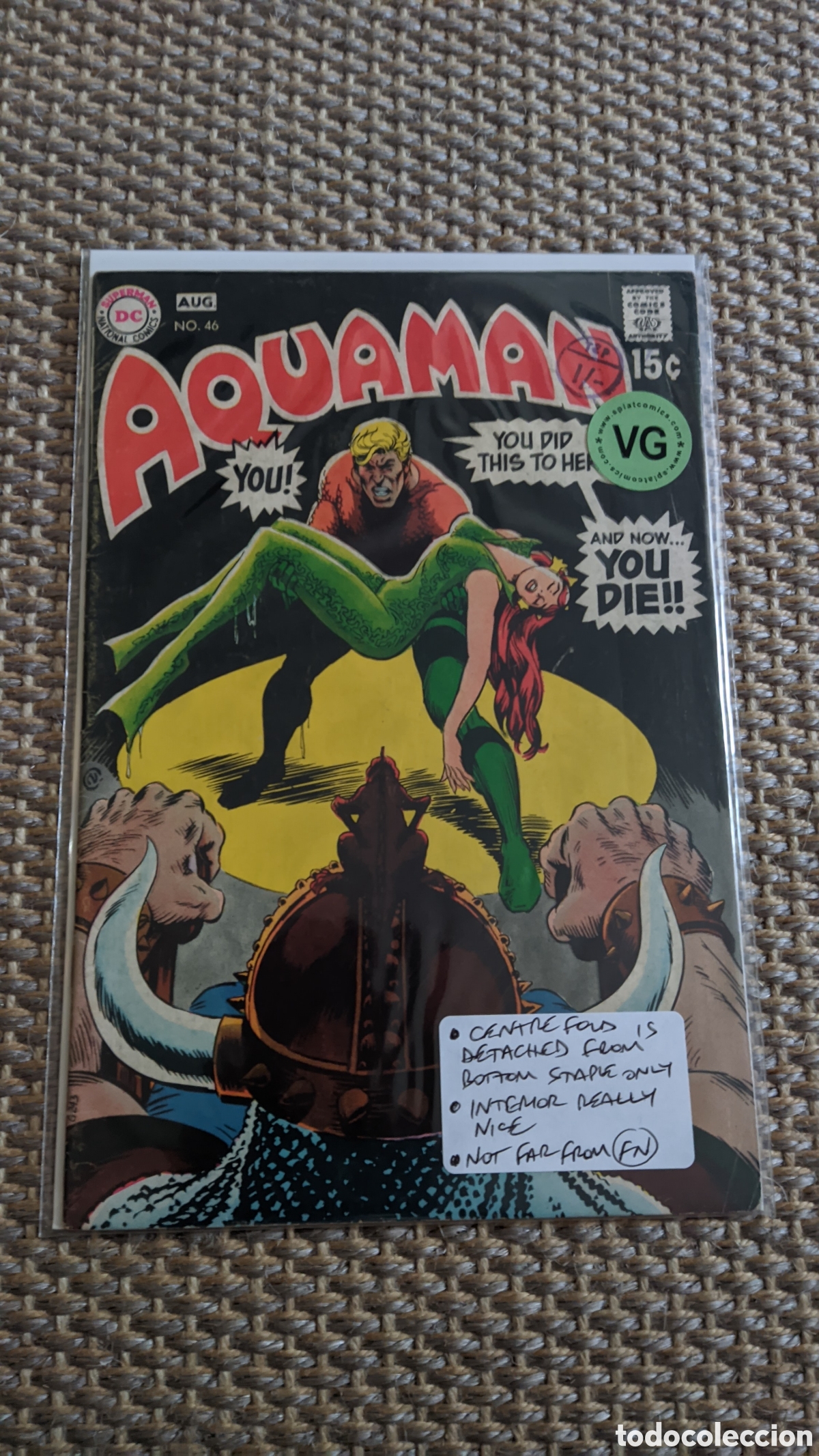 C&oacute;mics: Aquaman 46 DC 1969 Silver Age - Foto 1