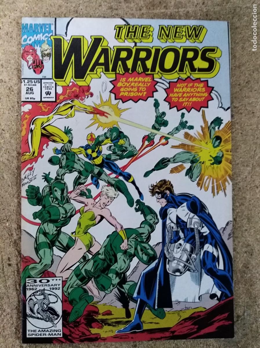C&oacute;mics: The New Warriors. 1st Series. #26. Marvel Comics - Foto 1