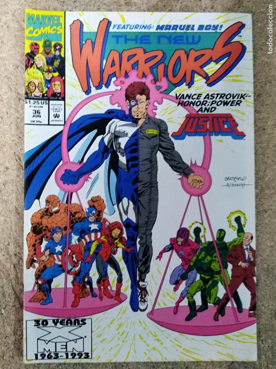 C&oacute;mics: The New Warriors. 1st Series. #36. Marvel Comics - Foto 1