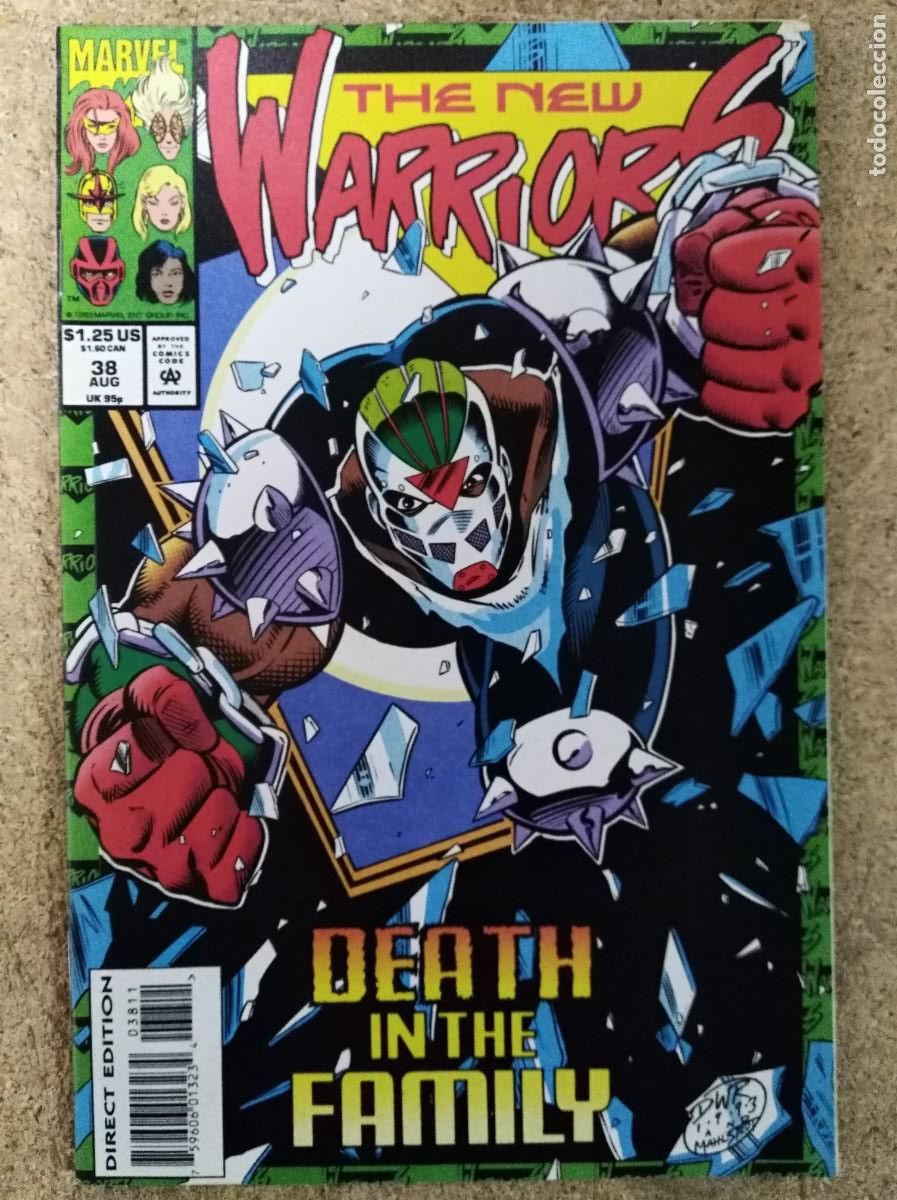 Comics: The New Warriors. 1st Series. #38. Marvel Comics