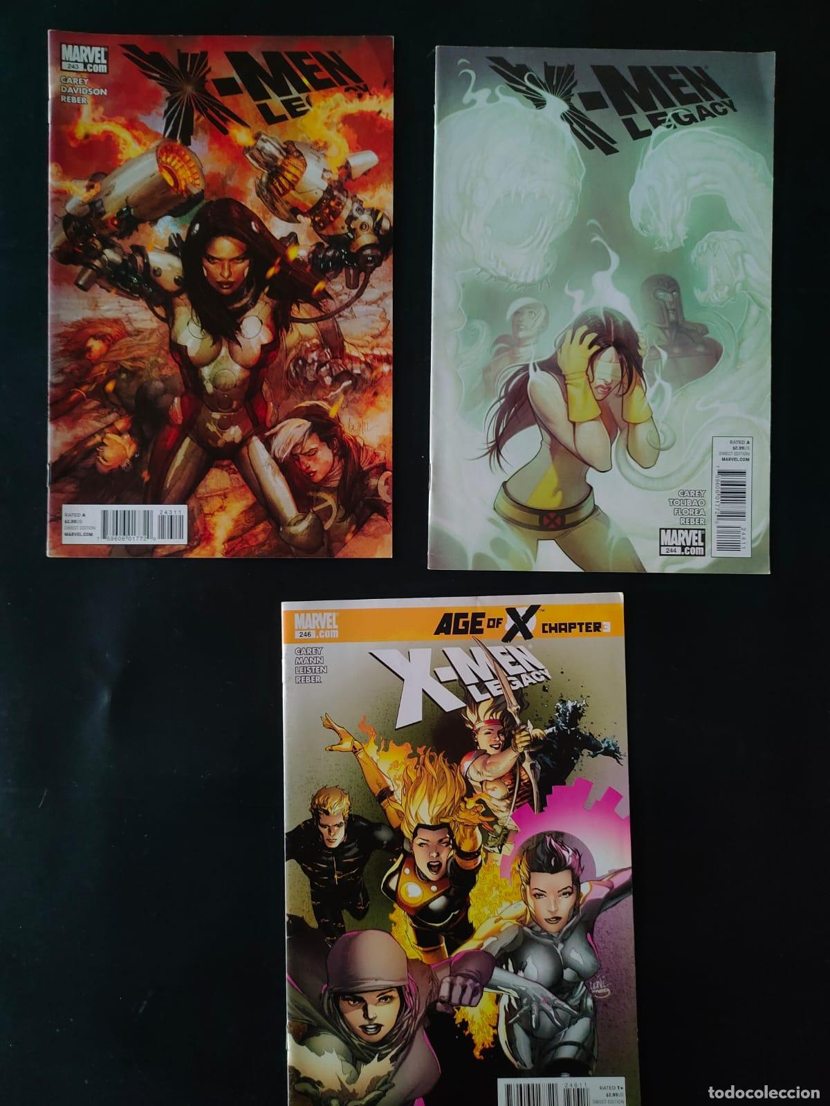 C&oacute;mics: X MEN LEGACY NUMEROS 243,244,246 VERSION USA - Foto 1