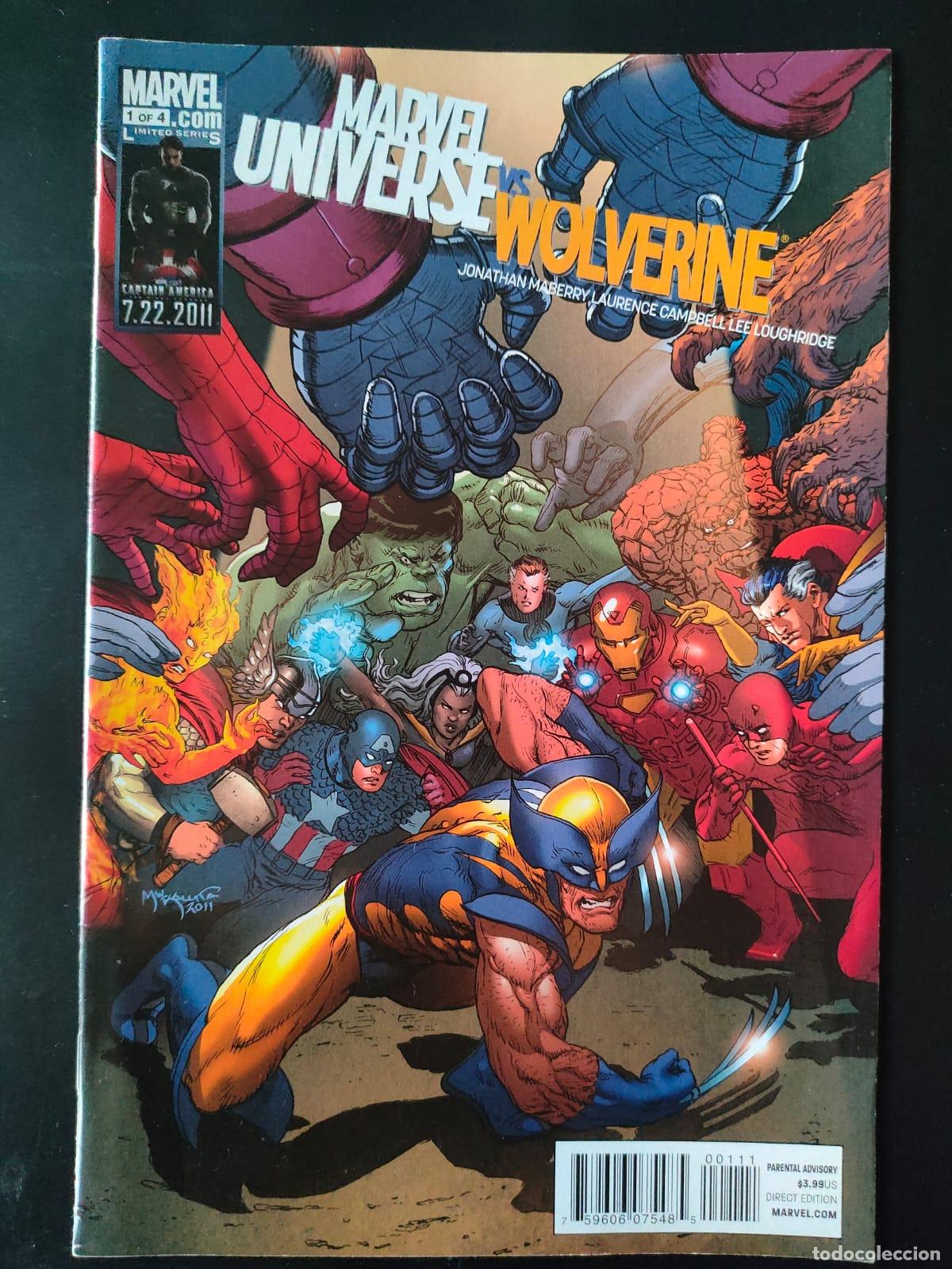 C&oacute;mics: MARVEL UNIVERSE WOLVERINE 1 DE 4 VERSION USA - Foto 1