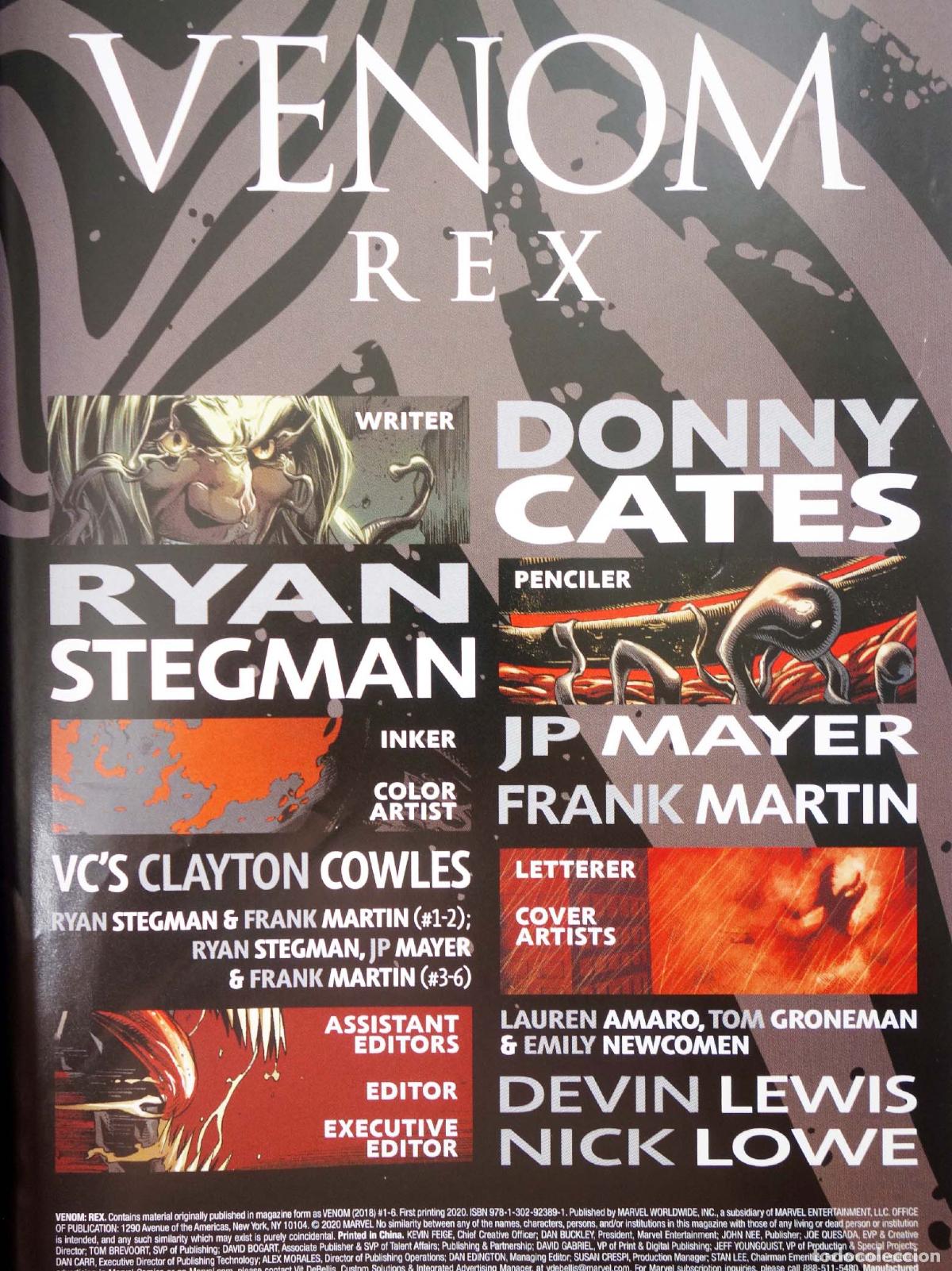C&oacute;mics: VENOM MARVEL SELECT EDITION REX HC (Ryan Stegman / Donny Cates) Marvel, 2020. EN INGL&Eacute;S. OFRT - Foto 3