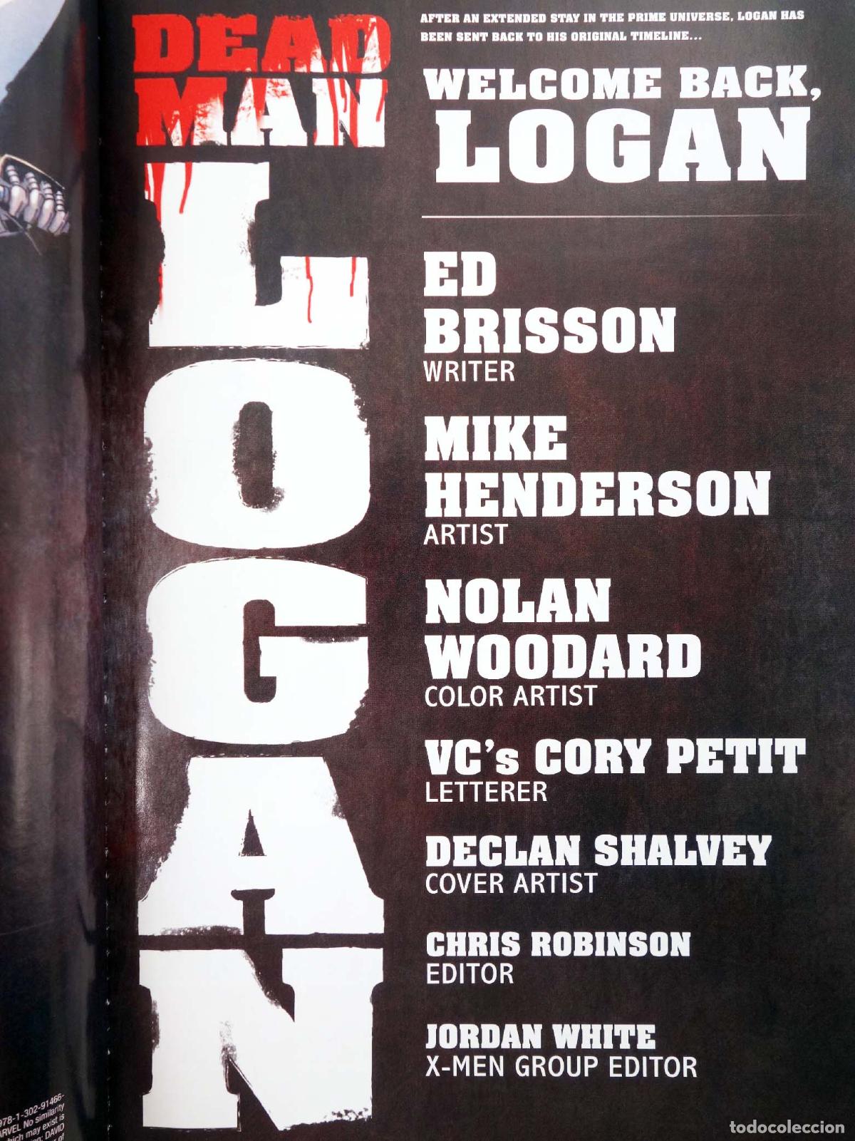 C&oacute;mics: WOLVERINE DEAD MAN LOGAN 2. WELCOME BACK, LOGAN TPB (Ed Brisson / Mike Henderson). EN INGL&Eacute;S. OFRT - Foto 3