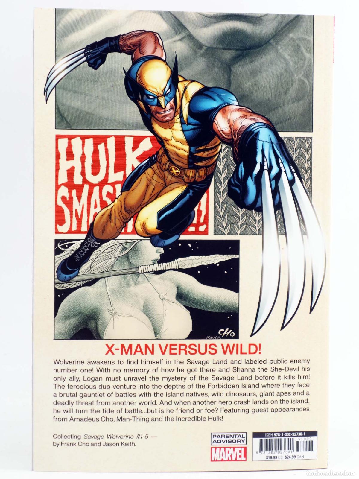C&oacute;mics: WOLVERINE SAVAGE LAND TPB (Frank Cho) Marvel, 1900. EN INGL&Eacute;S. OFRT antes $ 19,99E - Foto 2