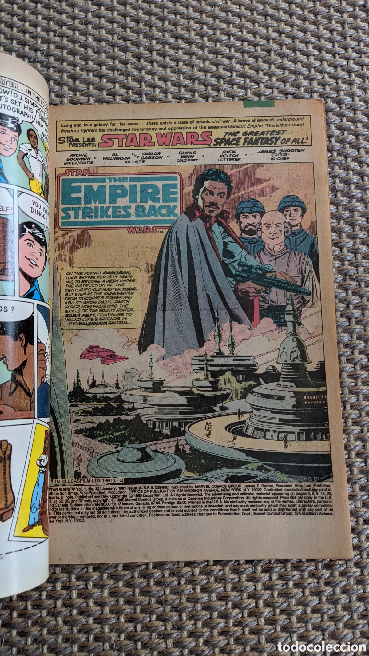 C&oacute;mics: Star Wars 43 Marvel 1980 1st Lando - Foto 3