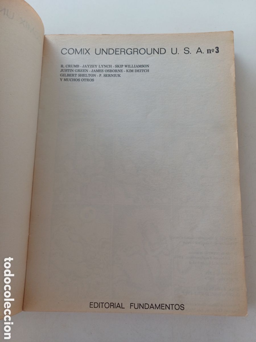 C&oacute;mics: Comix underground USA 3 editorial fundamentos 1979 - Foto 6