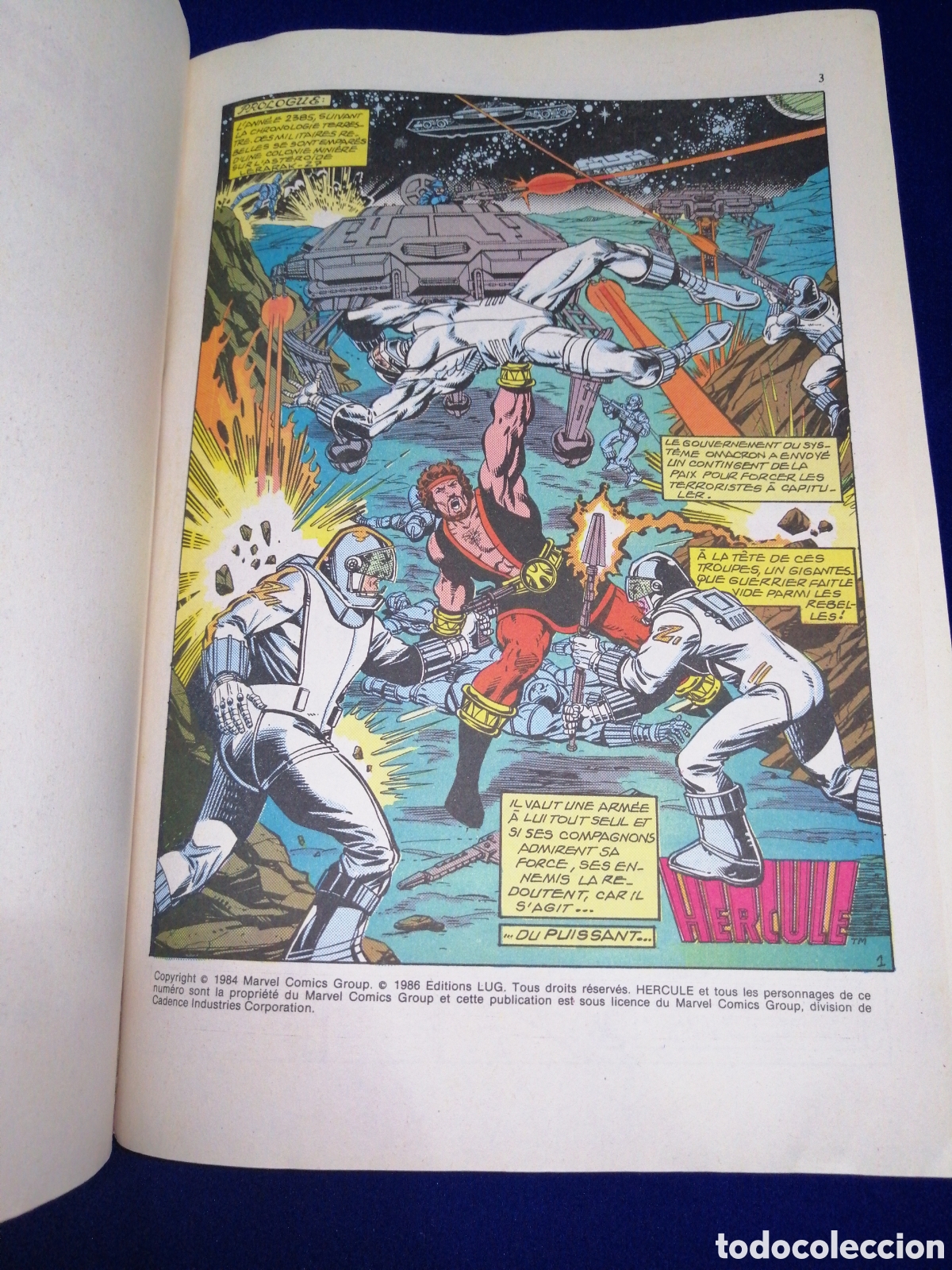C&oacute;mics: HERCULE LOLYMPIEN II- MARVEL 1984 FRANCIA - Foto 3
