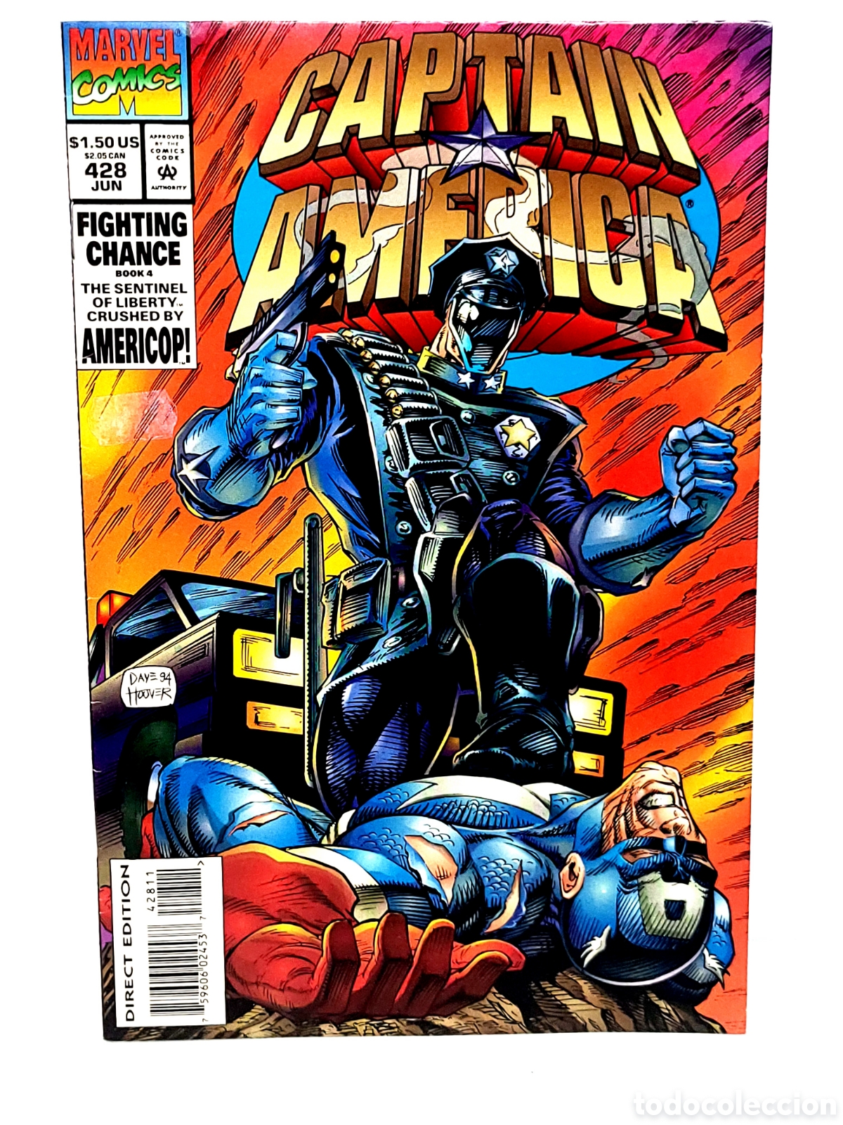 C&oacute;mics: DE KIOSCO CAPTAIN AMERICA 428 MARVEL COMICS GRAPA - Foto 1