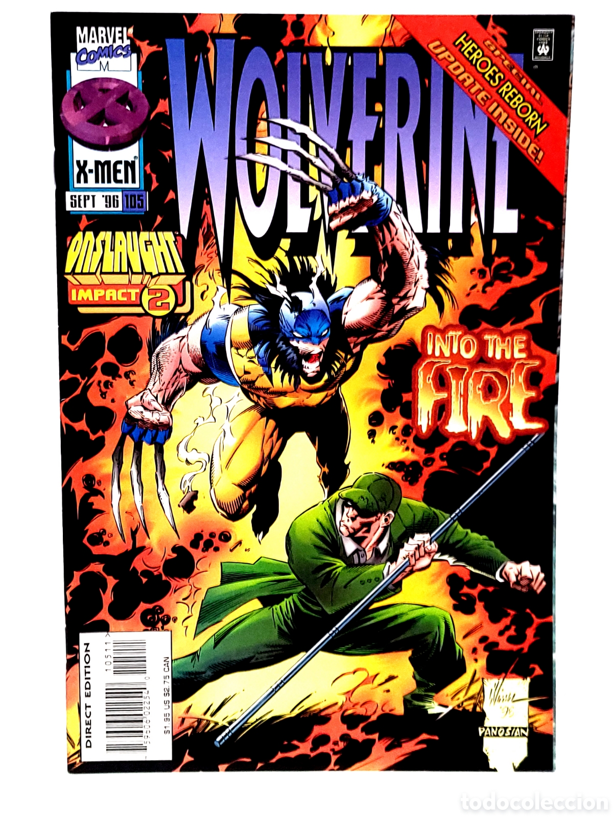 C&oacute;mics: DE KIOSCO WOLVERINE 105 X-MEN MARVEL COMICS GRAPA USA - Foto 1