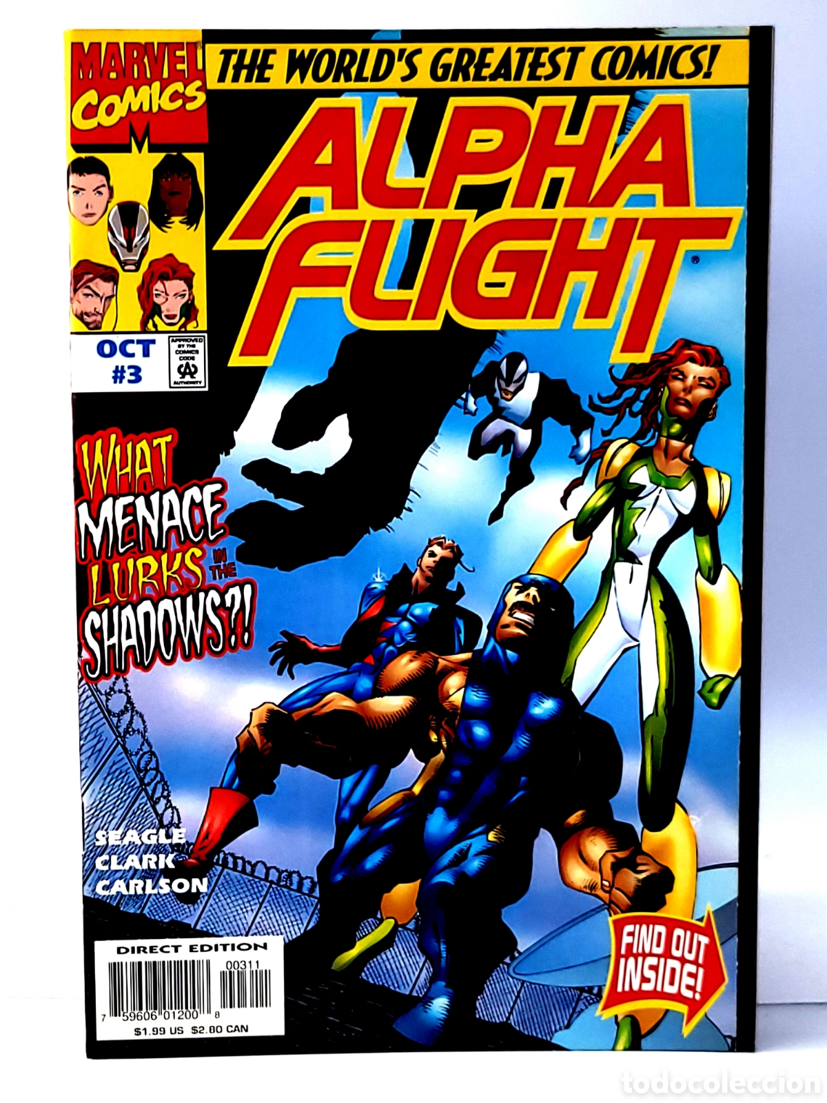 C&oacute;mics: DE KIOSCO ALPHA FLIGHT 3 VOL2 MARVEL COMICS USA VOL.2 - Foto 1