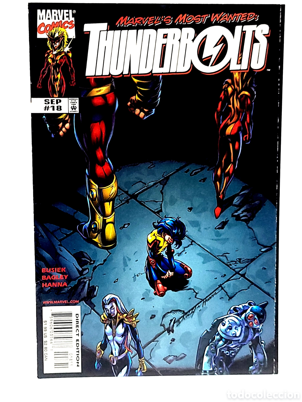 C&oacute;mics: DE KIOSCO THUNDERBOLTS 18 VOL1 MARVEL COMICS USA - Foto 1