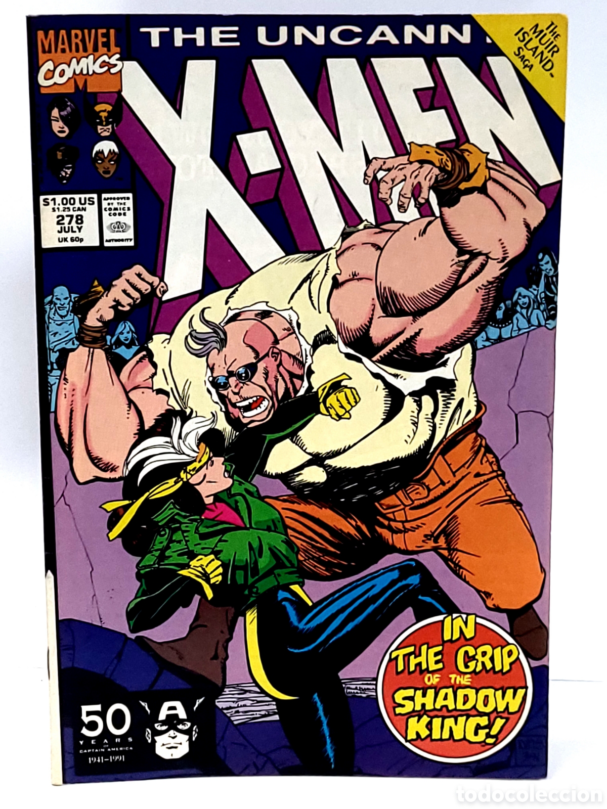C&oacute;mics: DE KIOSCO UNCANNY X-MEN 278 MARVEL COMICS USA - Foto 1