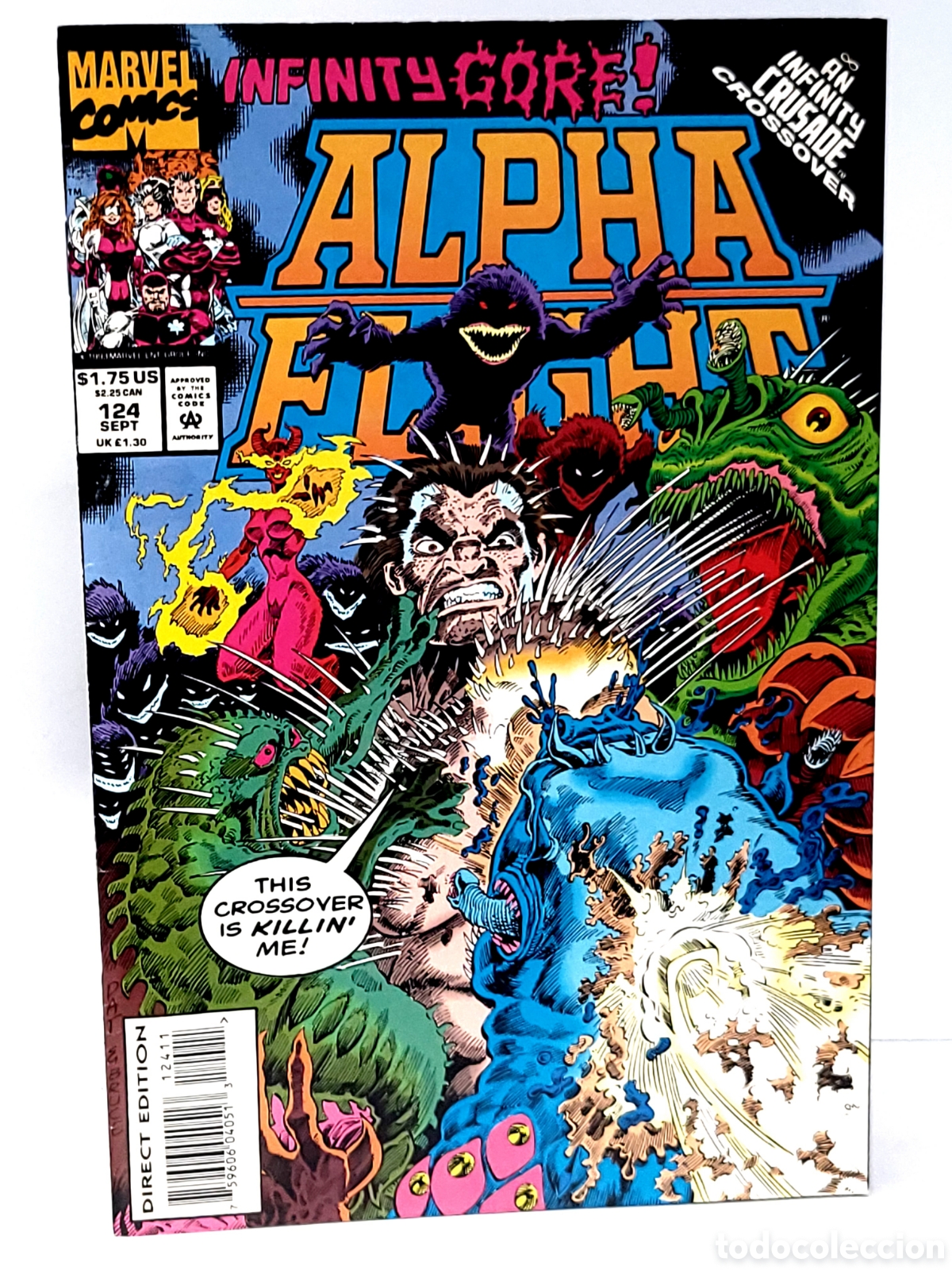 C&oacute;mics: DE KIOSCO ALPHA FLIGHT 124 MARVEL COMICS USA - Foto 1