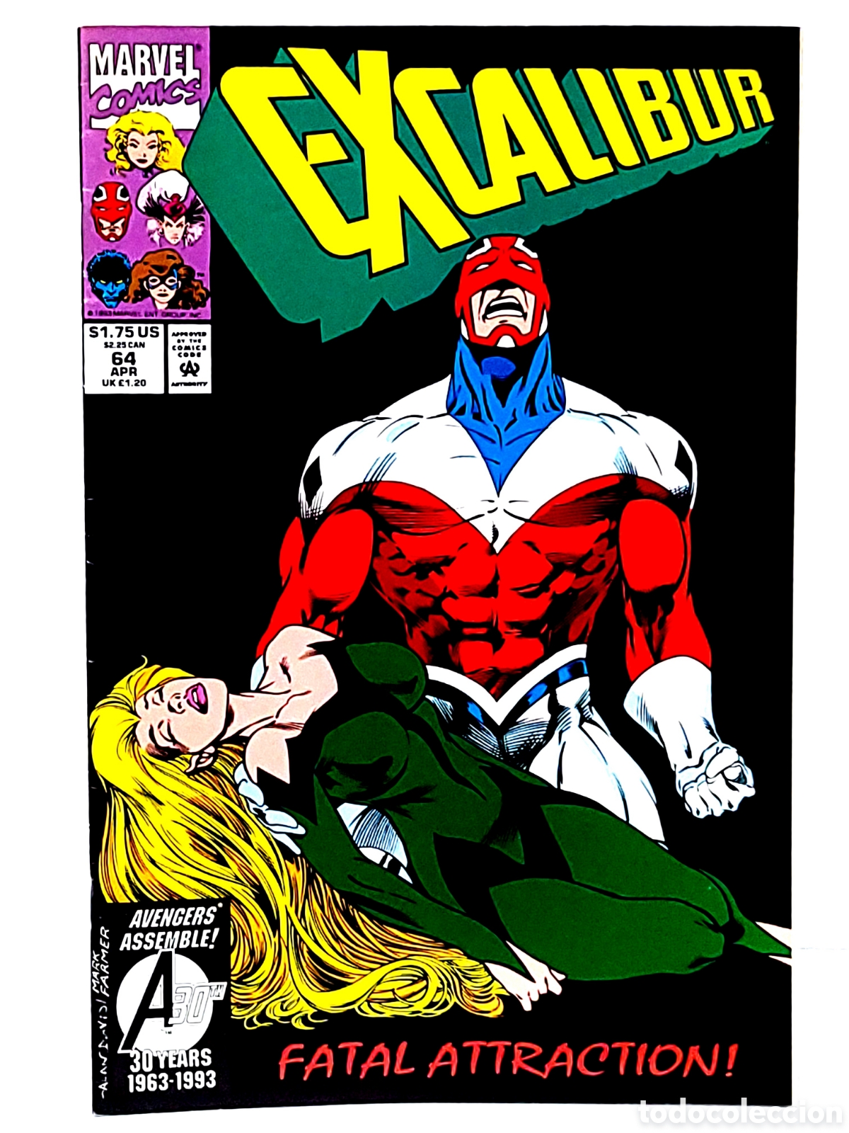 C&oacute;mics: EXCELENTE ESTADO EXCALIBUR 64 MARVEL COMICS USA - Foto 1