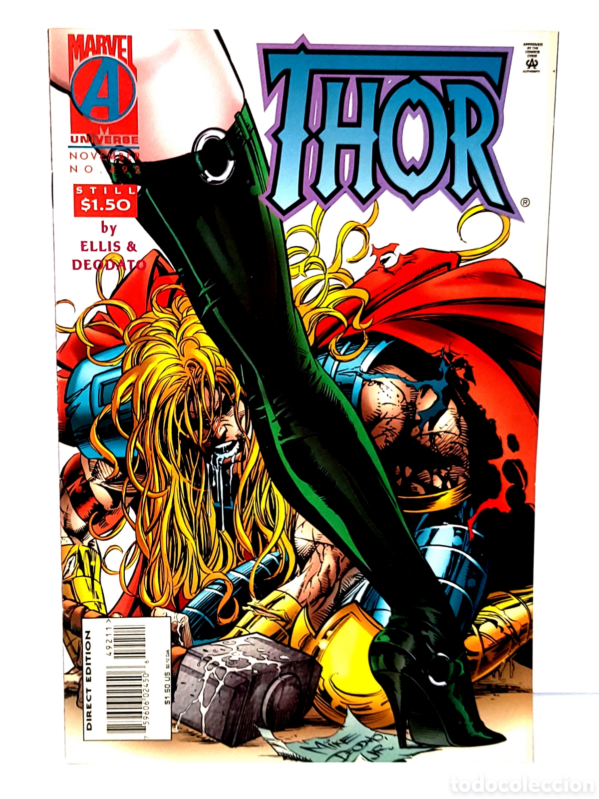 C&oacute;mics: EXCELENTE ESTADO THOR 492 MARVEL COMICS USA - Foto 1
