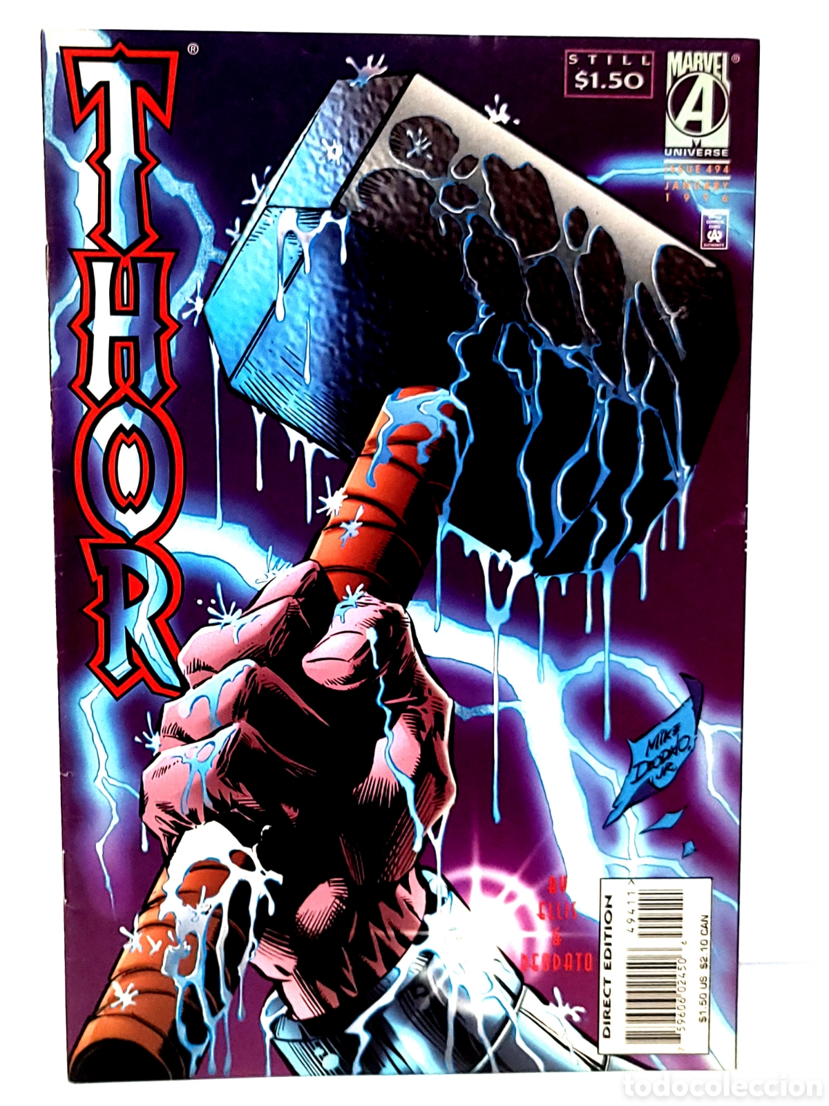 C&oacute;mics: EXCELENTE ESTADO THOR 494 MARVEL COMICS USA - Foto 1