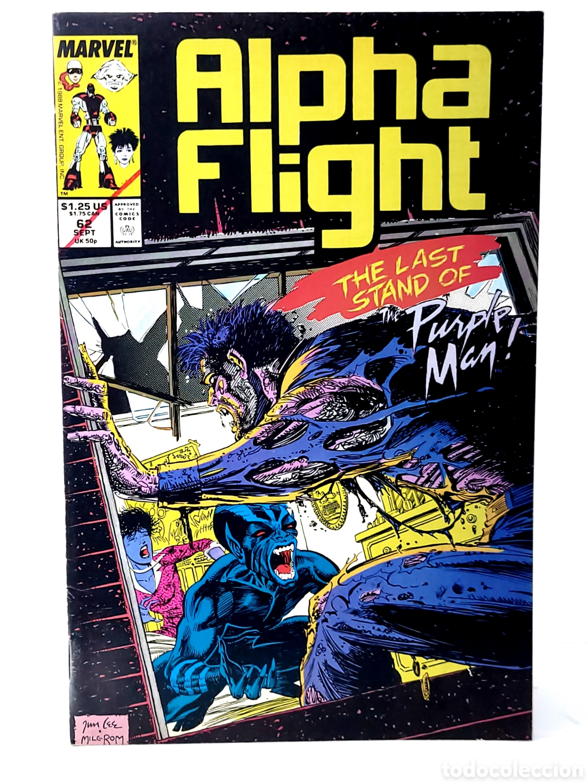 C&oacute;mics: EXCELENTE ESTADO ALPHA FLIGHT 62 MARVEL COMICS USA - Foto 1