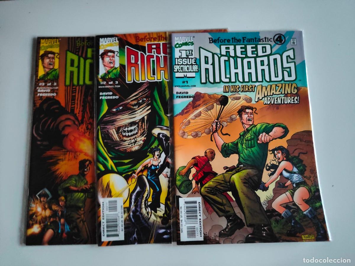 C&oacute;mics: Reed Richards Before Fantastic 4 Complete 1 2 3 Marvel Peter David 2000 - Foto 1