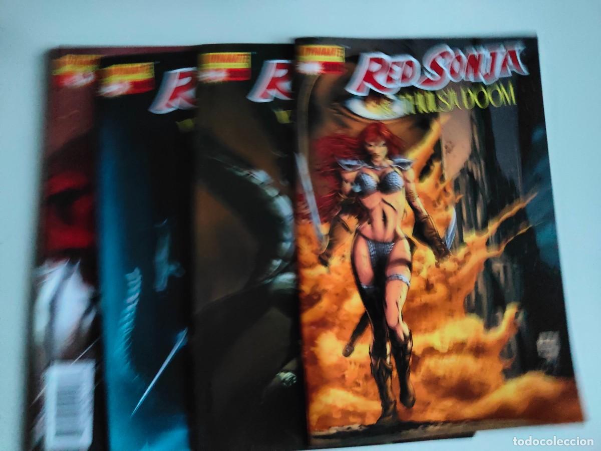 C&oacute;mics: Red Sonja Vs Thulsa Doom Complete 1 2 3 4 Dynamite 2006 Peter David - Foto 1