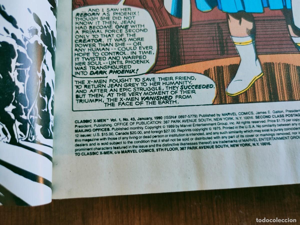 C&oacute;mics: Classic X Men 43 Marvel 1990 - Foto 2