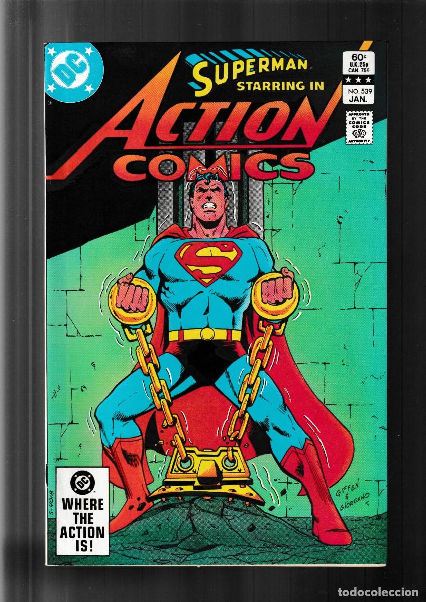 C&oacute;mics: ACTION COMICS 539 SUPERMAN & ATOM - DC 1983 VFN / MARV WOLFMAN & GIL KANE - Foto 1