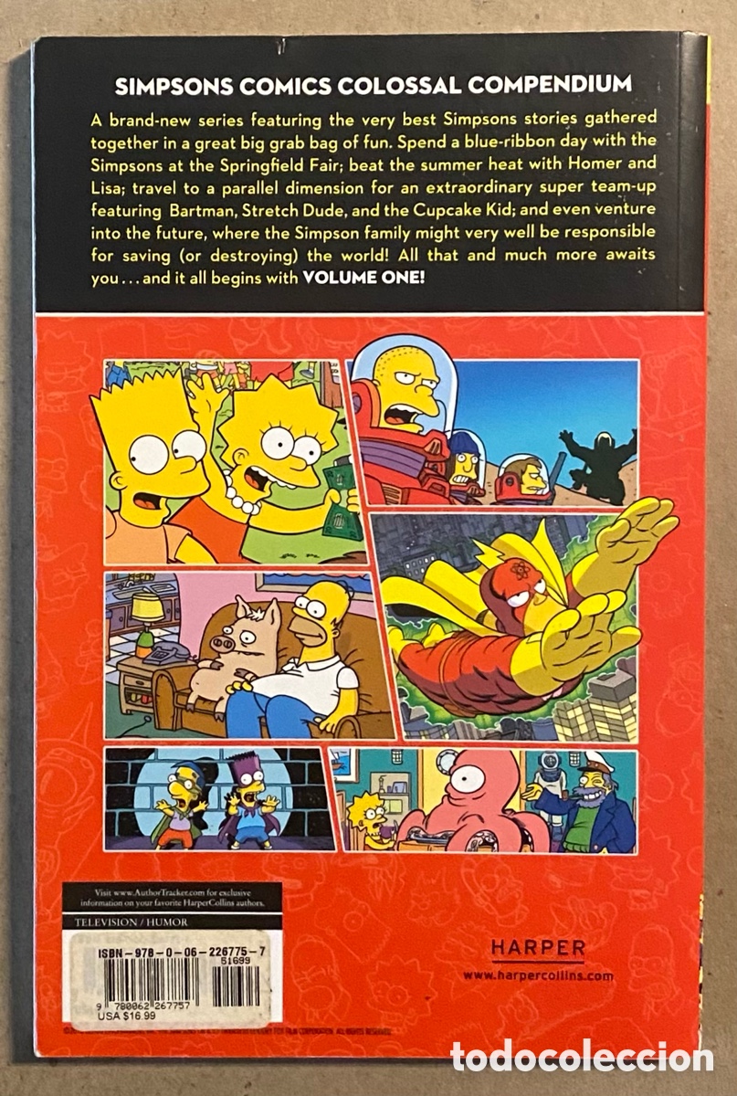 C&oacute;mics: SIMPSONS COMICS. COLOSSAL COMPENDIUM VOLUME ONE. HARPER 2013 (1 EDITION). - Foto 8