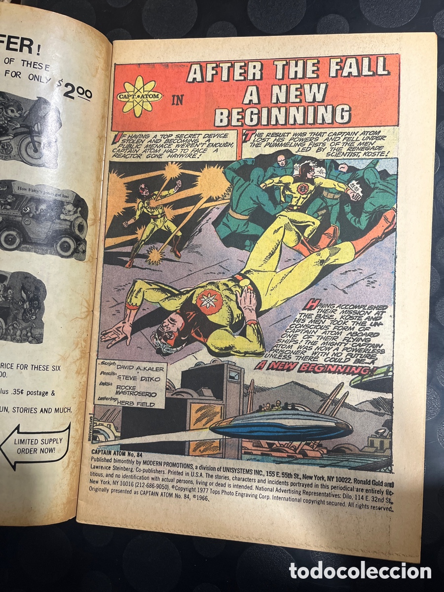 C&oacute;mics: CAPTAIN ATOM N.84 AFTER A FALL,A NEW BEGINNING MODERN COMICS ( 1977 ) - Foto 4