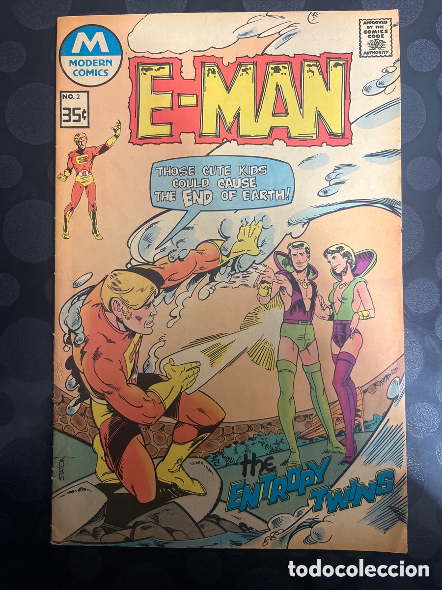 C&oacute;mics: E-MAN N.2 THE ENTROPY TWINS MODERN COMICS ( 1977 ) - Foto 2