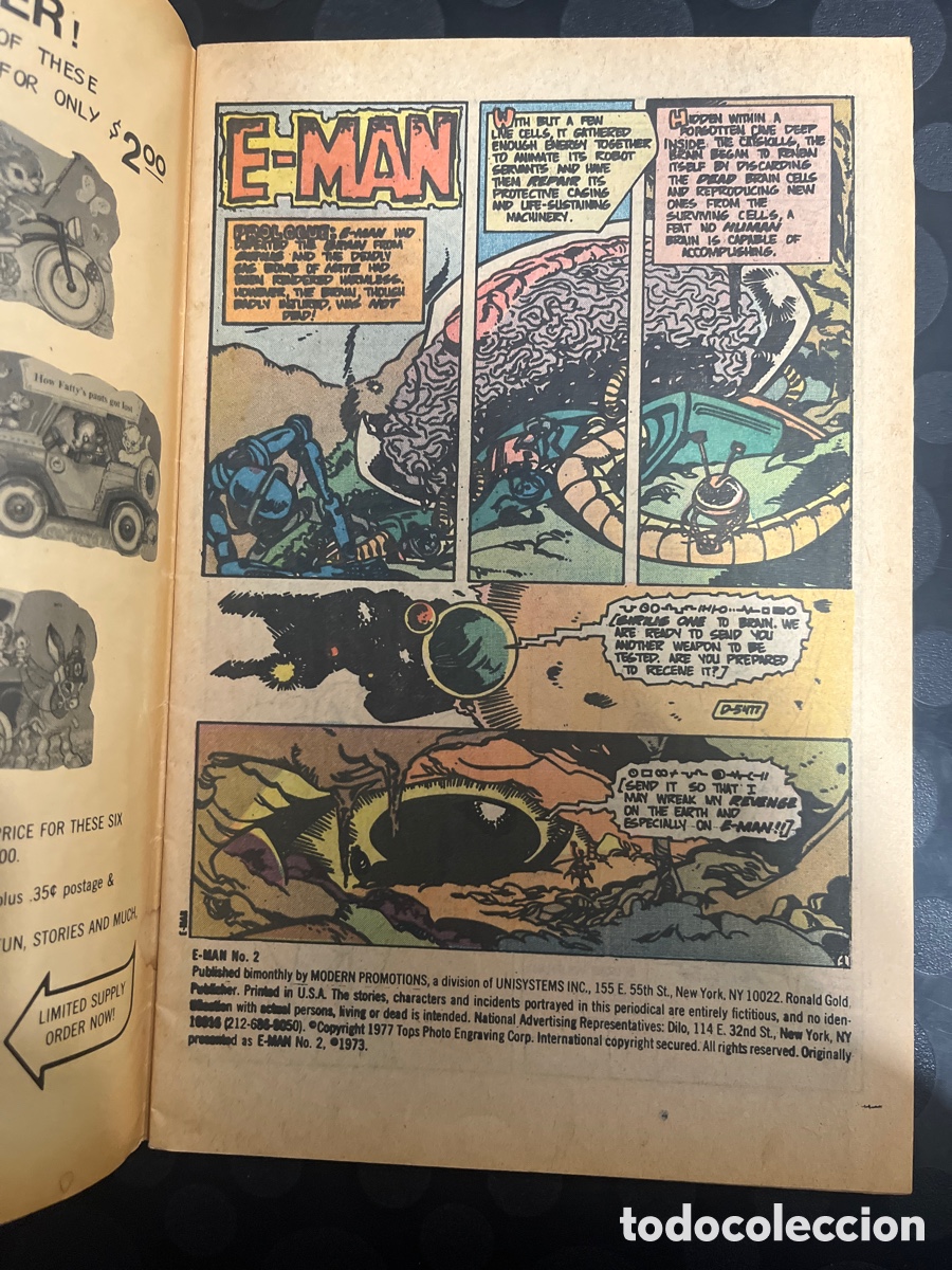 C&oacute;mics: E-MAN N.2 THE ENTROPY TWINS MODERN COMICS ( 1977 ) - Foto 4