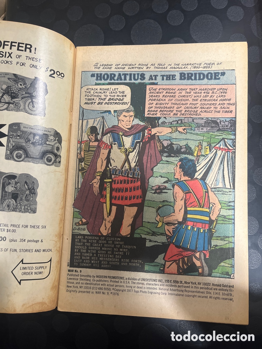 C&oacute;mics: WAR N.9 MODERN COMICS ( 1977 ) - Foto 4