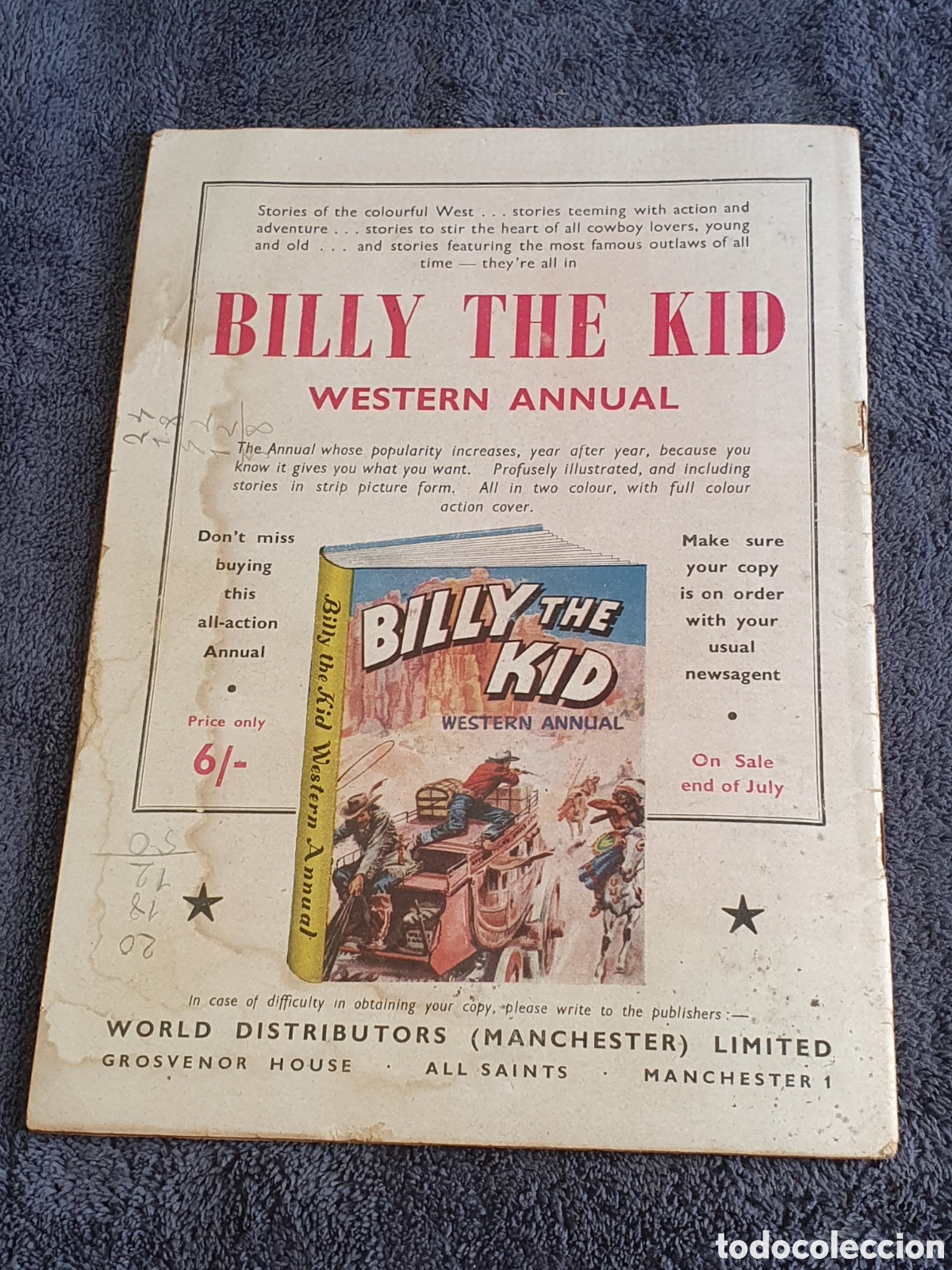 C&oacute;mics: CO,4. Billy The Kid, N&deg;.65, Manchester. - Foto 2