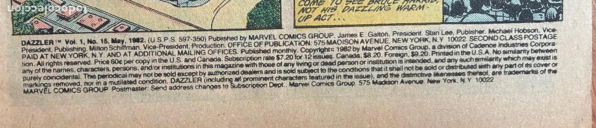C&oacute;mics: DAZZLER, MARVEL Numero 15, USA - Foto 5