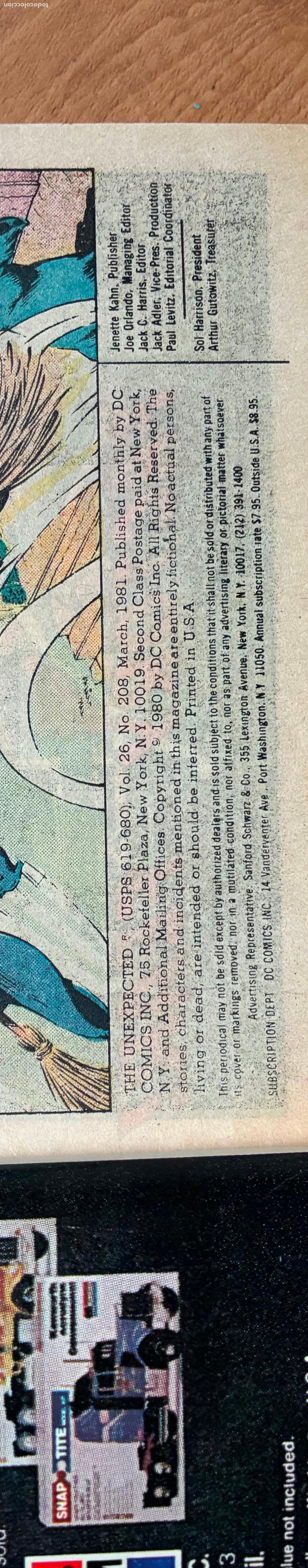 C&oacute;mics: UNEXPECTED NUMERO 208, DC, USA - Foto 4