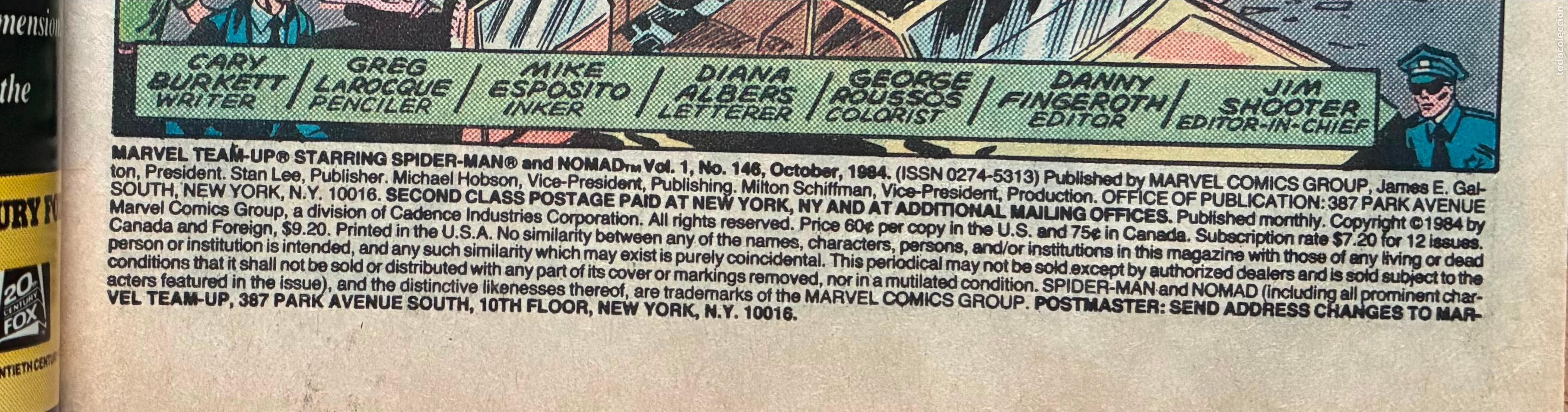 C&oacute;mics: SPIDER MAN AND NOMAD, MARVEL, NUMERO 146, USA - Foto 3