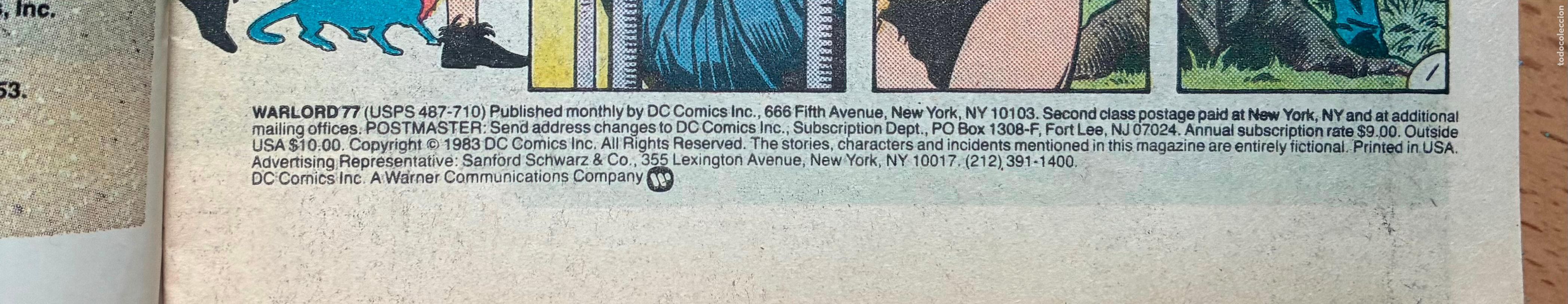C&oacute;mics: THE WARLORD, Numero 77 DC, USA - Foto 5