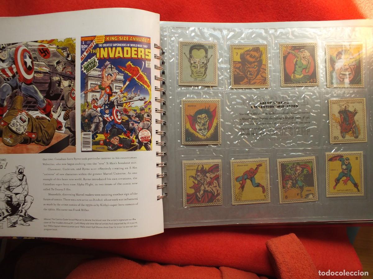 C&oacute;mics: MARVEL VAULT COMICS Libro lleno de facsimiles de tarjetas dibujos Roy Thomas y Peter Sanderson - Foto 5
