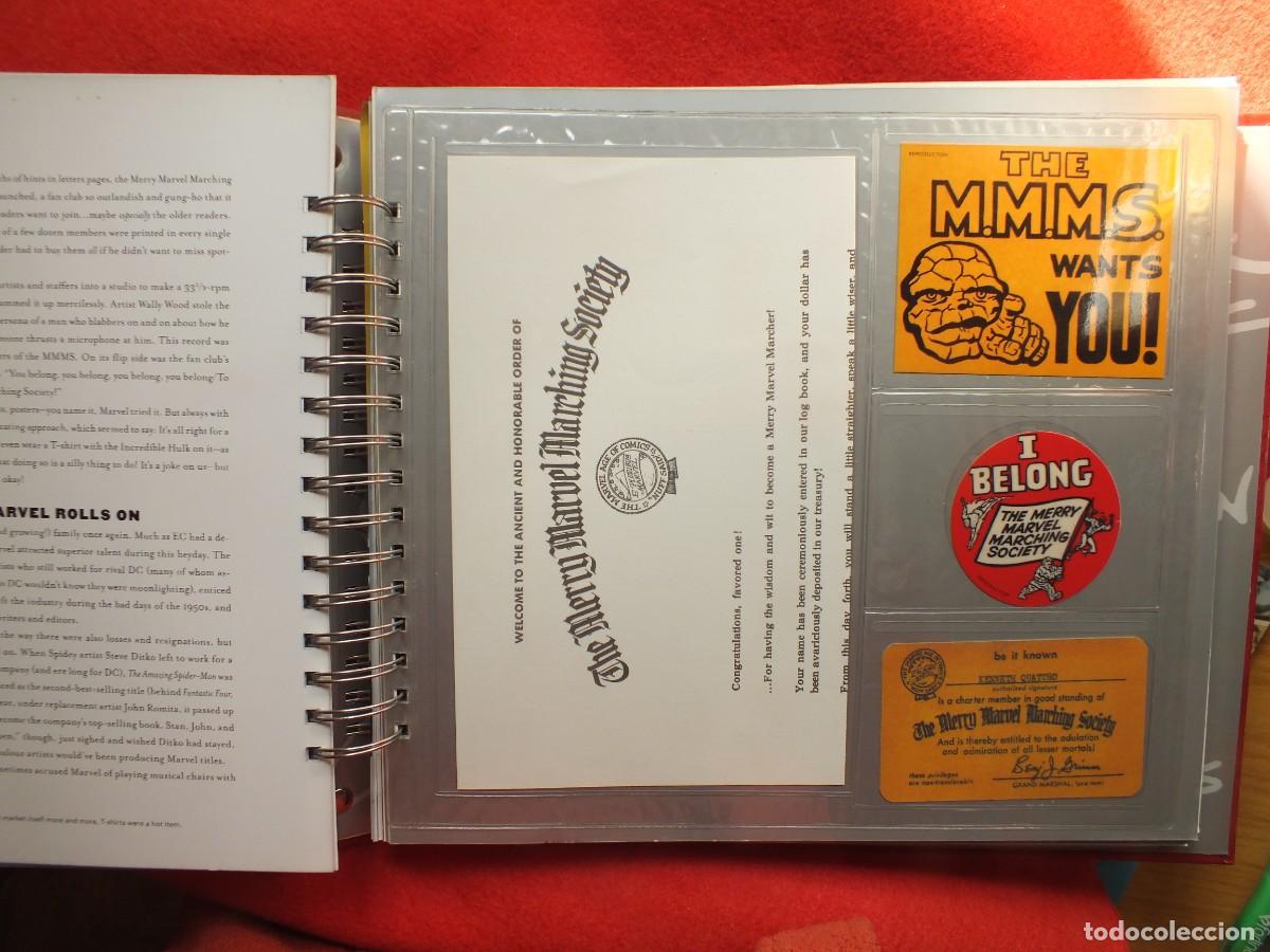 C&oacute;mics: MARVEL VAULT COMICS Libro lleno de facsimiles de tarjetas dibujos Roy Thomas y Peter Sanderson - Foto 7