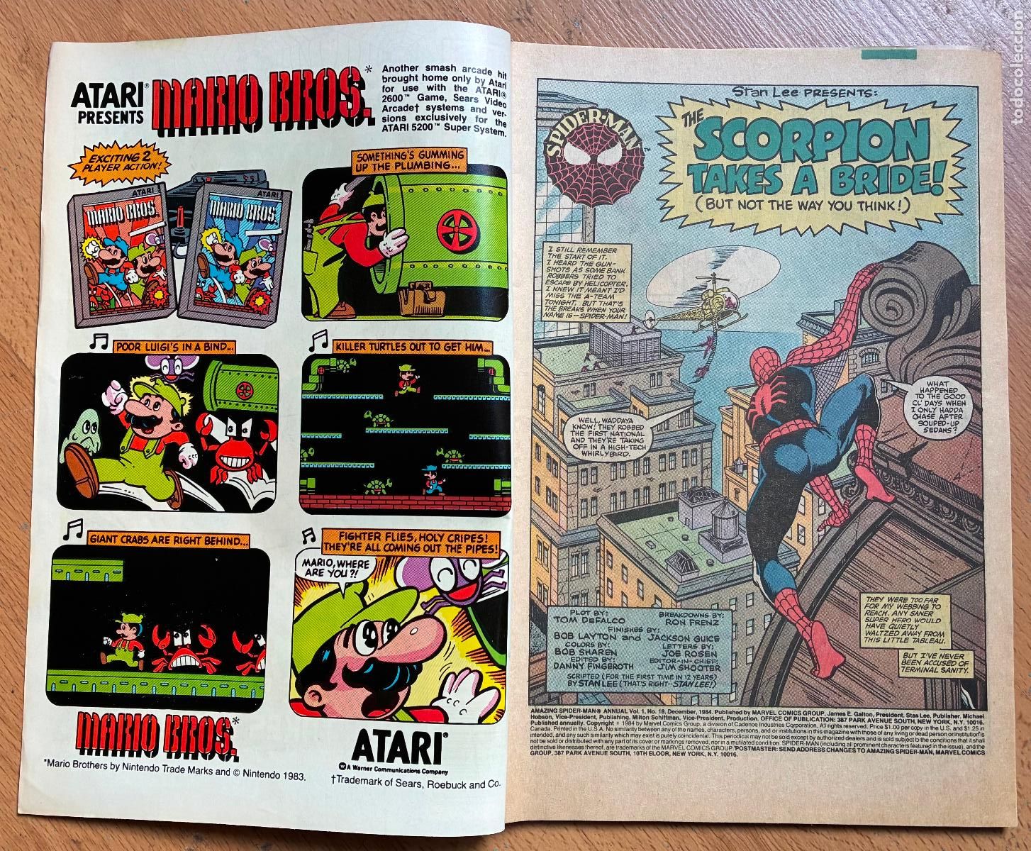 C&oacute;mics: SPIDER MAN, MARVEL Numero 18, ANNUAL USA - Foto 3