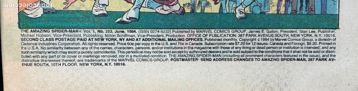 C&oacute;mics: SPIDER MAN, MARVEL, Numero 253, USA - Foto 4
