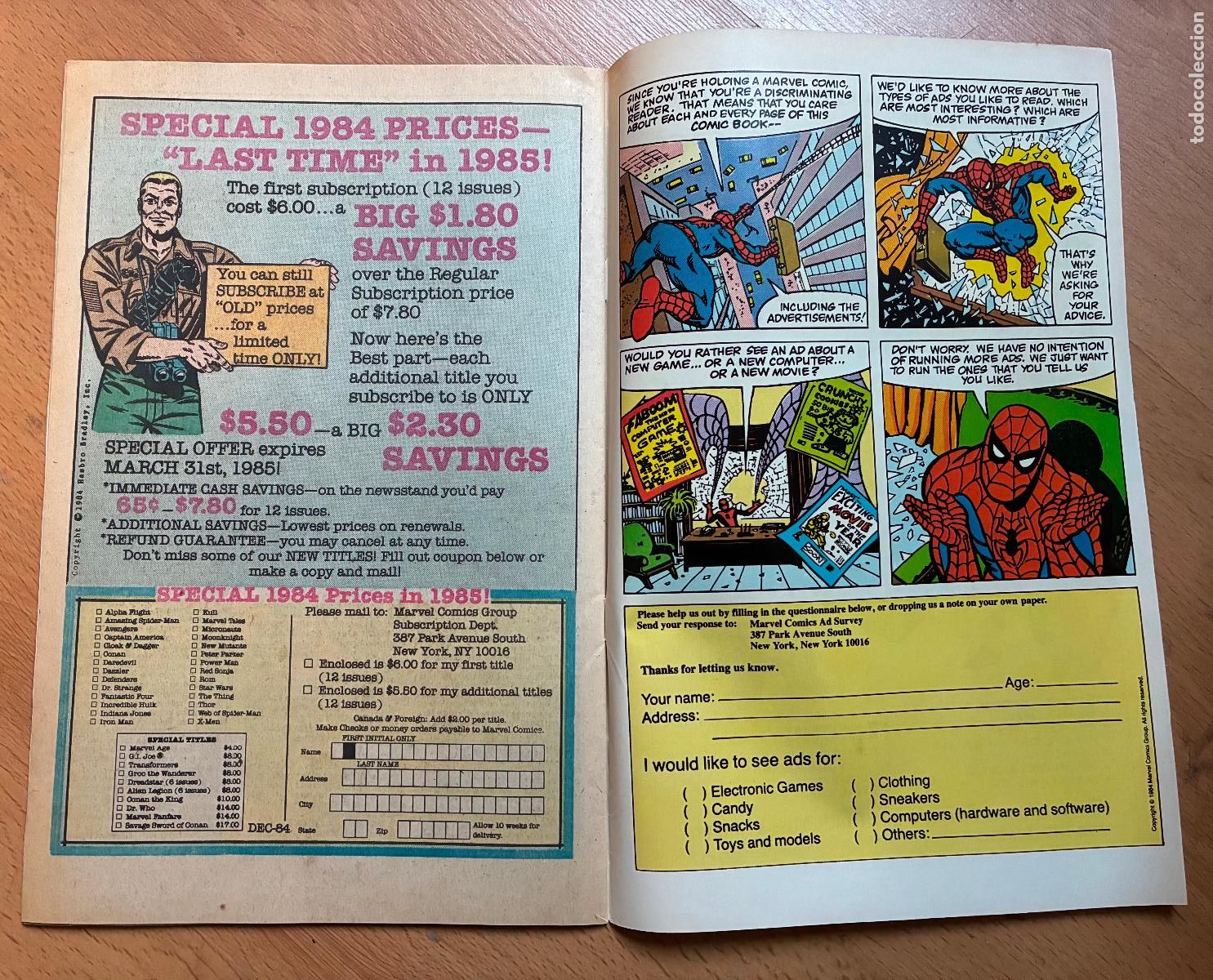 C&oacute;mics: SPIDER MAN MARVEL Numero 263, USA - Foto 5