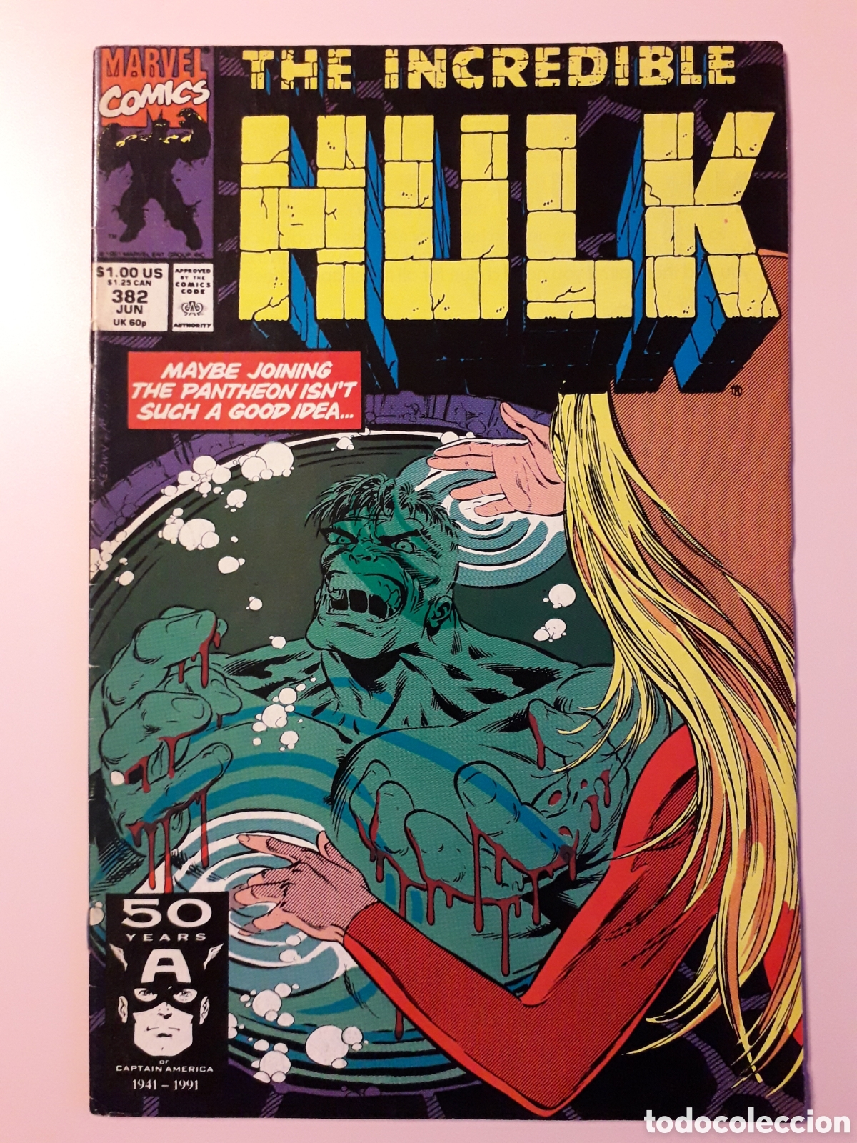 C&oacute;mics: THE INCREDIBLE HULK NUM 382. ORIGINAL USA - Foto 1