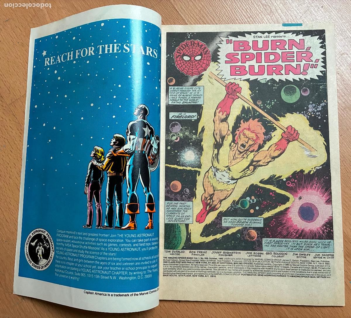 C&oacute;mics: SPIDER MAN, MARVEL, Numero 269, USA - Foto 3